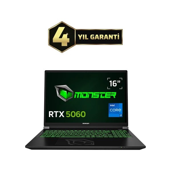 Monster Tulpar T6 V3.3.1 Intel Core i7 13700HX 16 GB RAM 512GB SSD