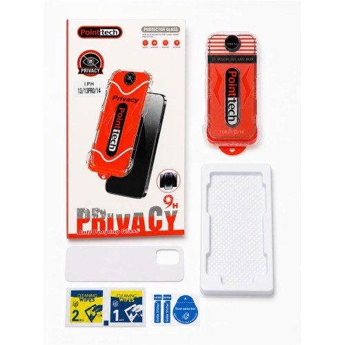 Pointech iPhone 17 Aparatlı Gizlilik Kırılmaz Cam
