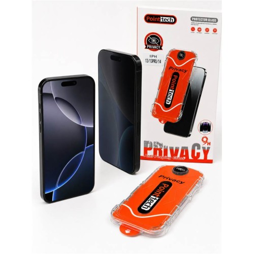 Pointech iPhone 17 Aparatlı Gizlilik Kırılmaz Cam