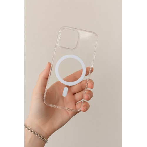 iPhone 15 Pro Max MagSafe Şeffaf Kılıf